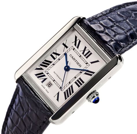 men's cartier tank|cartier tank watch men's large.